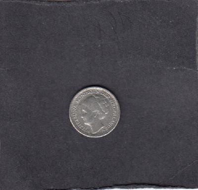 Beschrijving: 1/10 Gulden WILHELMINA